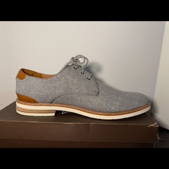 Florsheim Highland Canvas Plain Toe Oxford Grey Canvas/White Sole Mens 13M main image 5